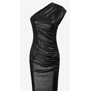 GRACE KARIN Off Shoulder Ruched Bodycon Cocktail Dress Black NEW M 6-8 💸BOGO🎉